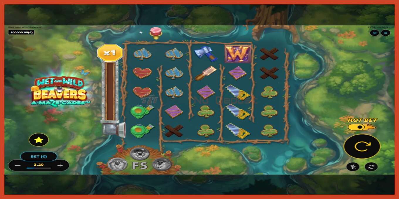 Slot screenshot: Wet and Wild Beavers no deposit, number - 2