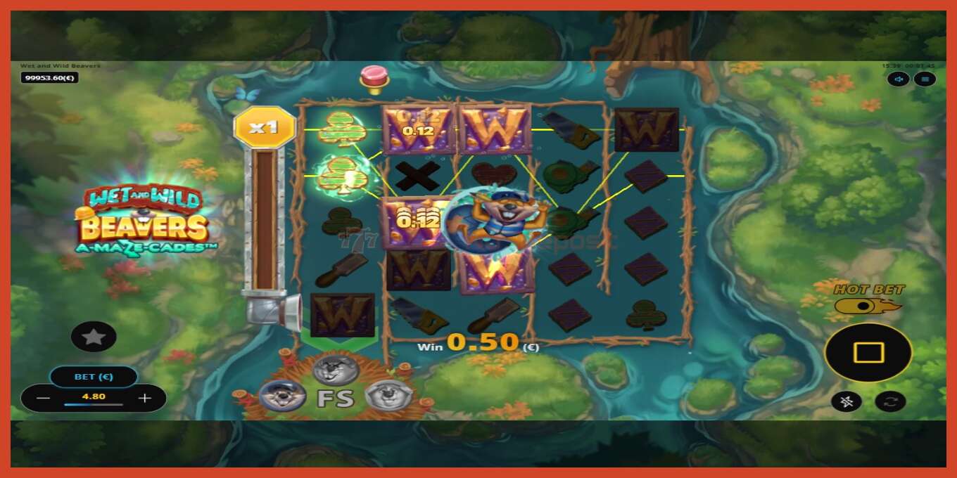 Slot screenshot: Wet and Wild Beavers no deposit, number - 3