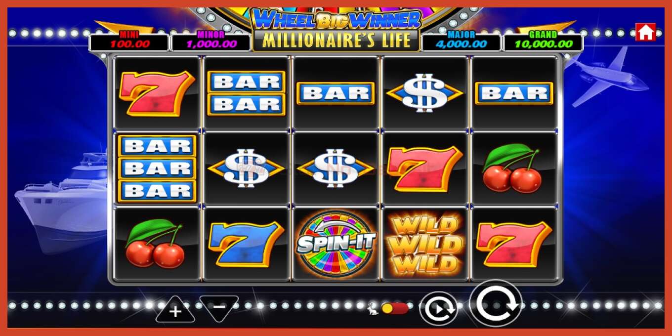 Slot screenshot: Wheel Big Winner Millionaires Life no deposit, number - 2