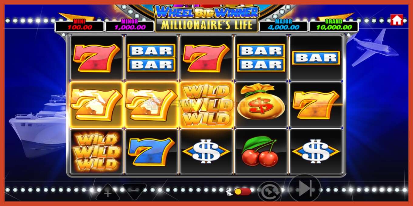 Slot screenshot: Wheel Big Winner Millionaires Life no deposit, number - 4