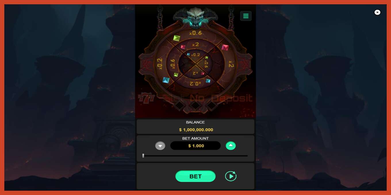 Captura de tela do slot: Wheel of Gems sem depósito, número - 1