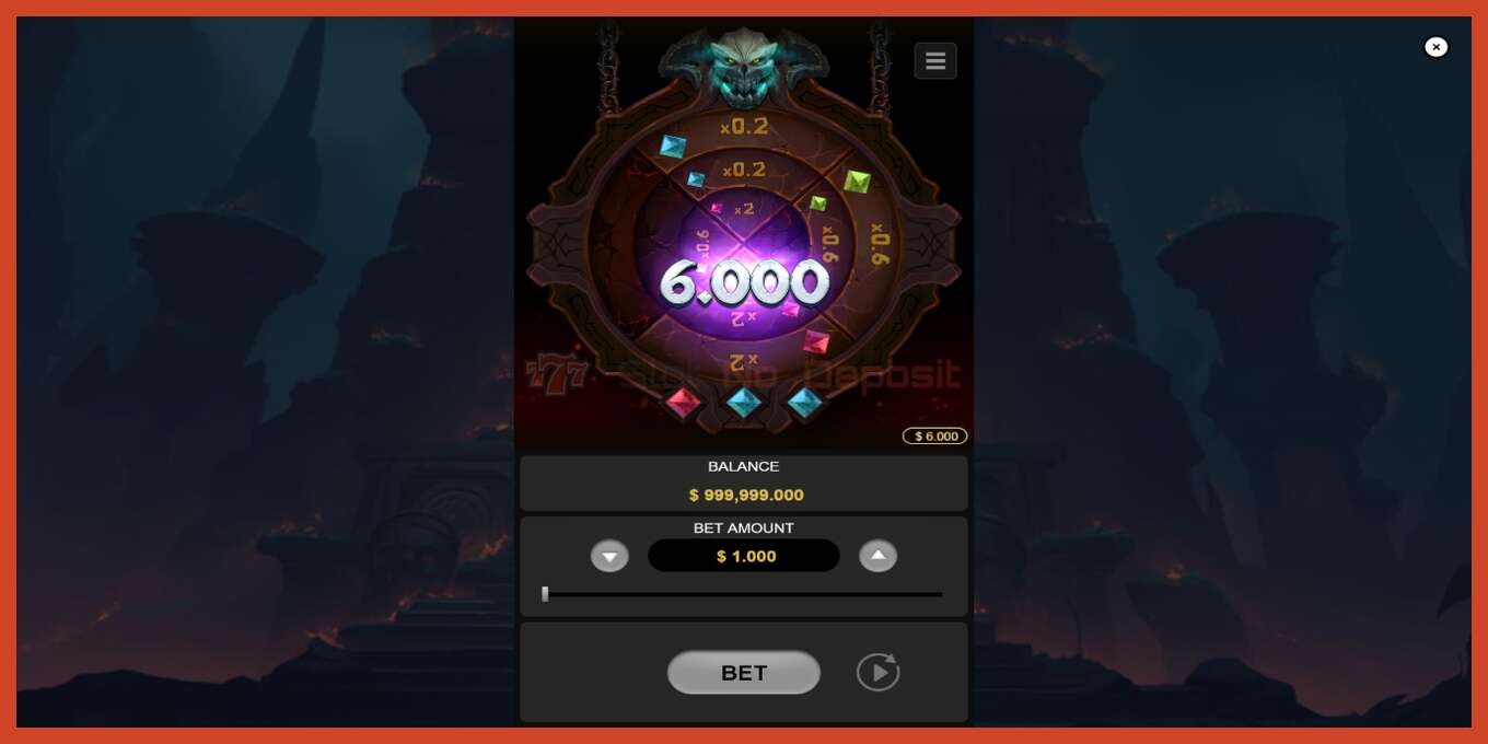 Captura de tela do slot: Wheel of Gems sem depósito, número - 2