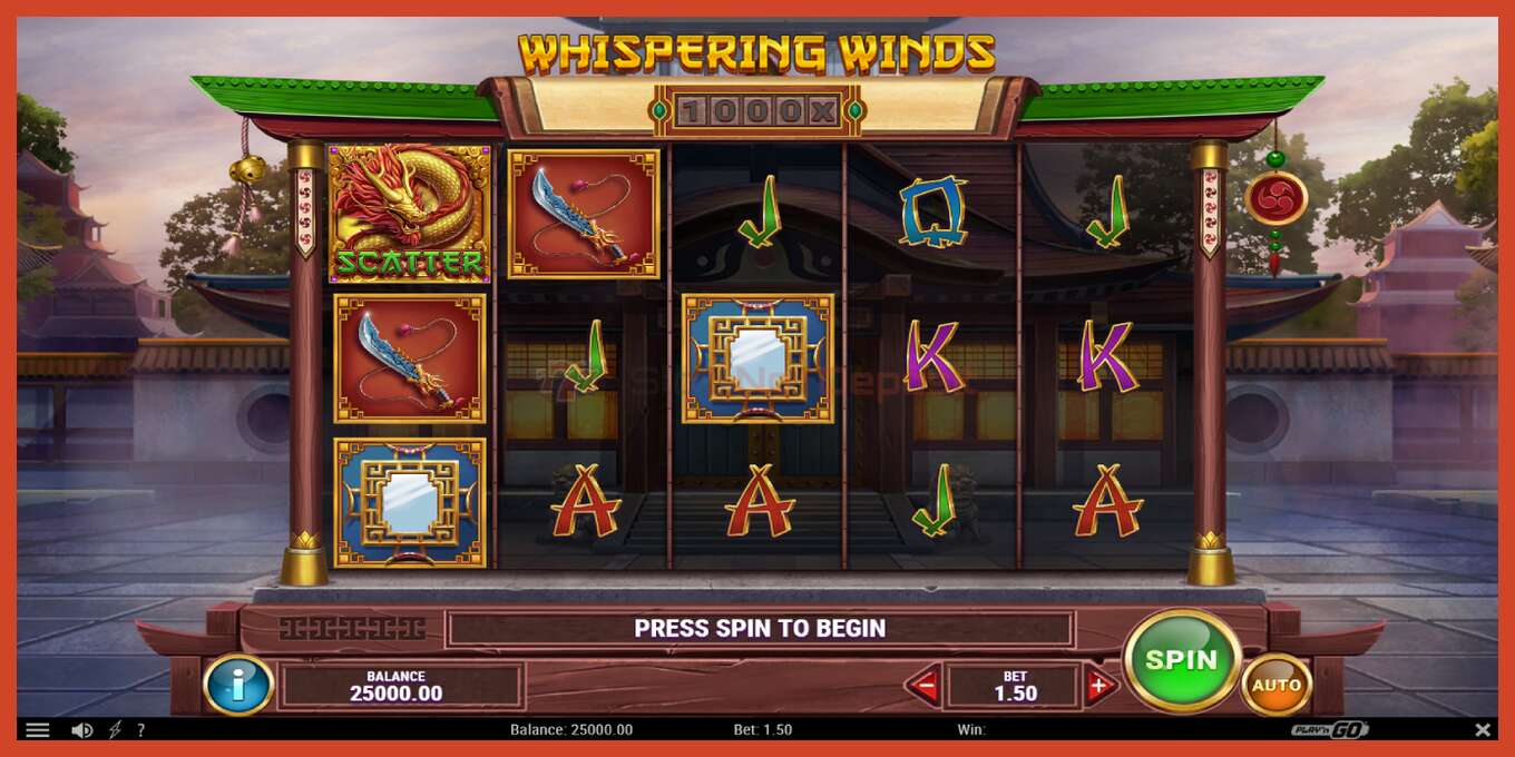 Schermafbeelding van slot: Whispering Winds geen aanbetaling, nummer - 2