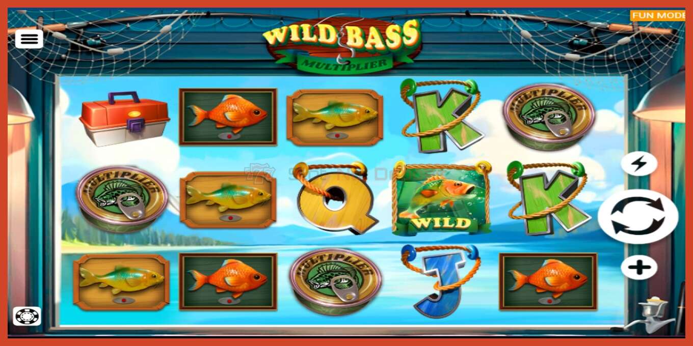 Slot screenshot: Wild Bass Multiplier no deposit, number - 1