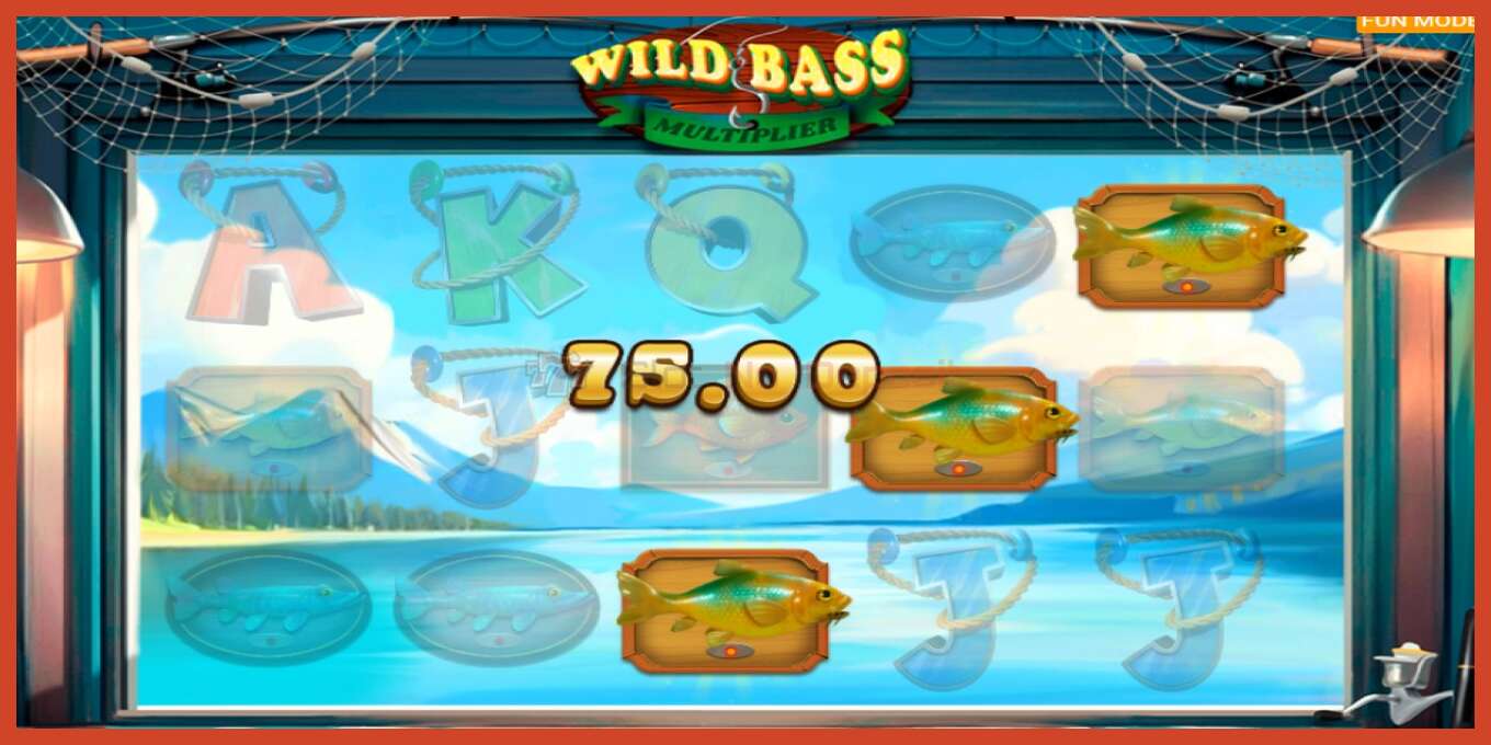 Slot screenshot: Wild Bass Multiplier no deposit, number - 2