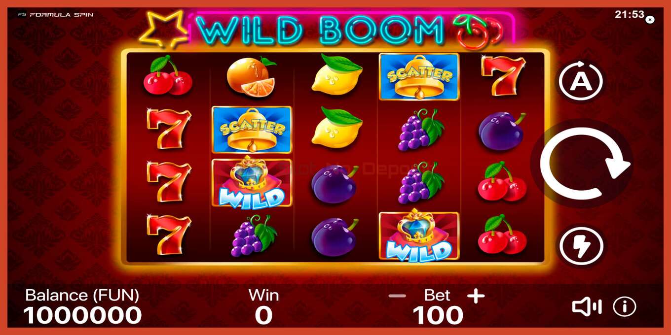 Ảnh chụp màn hình khe: Wild Boom không có tiền đặt cọc, con số - 1