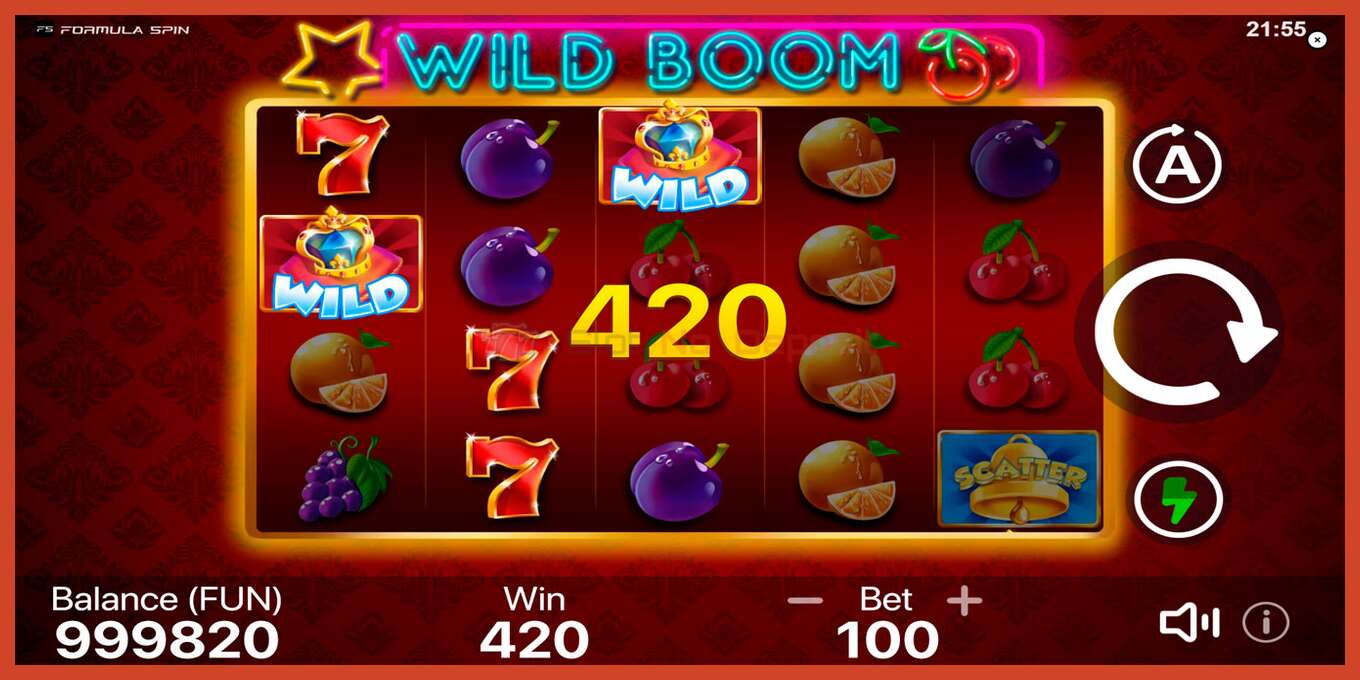 Ảnh chụp màn hình khe: Wild Boom không có tiền đặt cọc, con số - 2