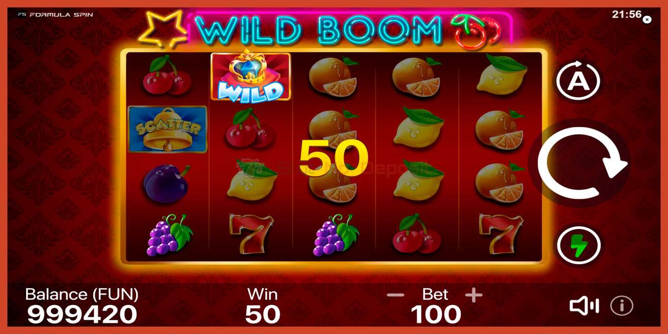 Ảnh chụp màn hình khe: Wild Boom không có tiền đặt cọc, con số - 5