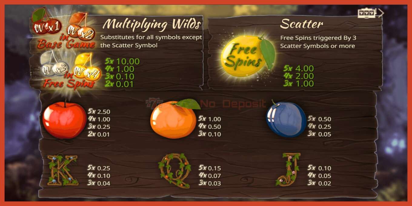 Slot screenshot: Wild Cherries no deposit, number - 2