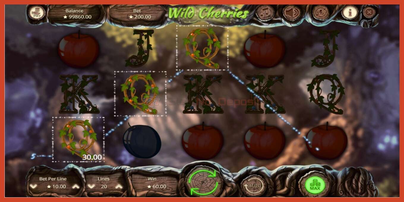 Slot screenshot: Wild Cherries no deposit, number - 3