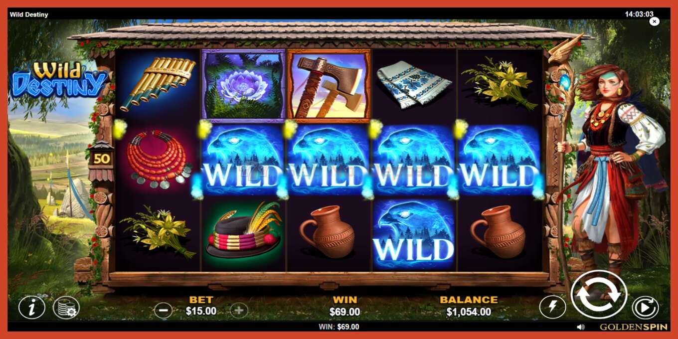 Slot screenshot: Wild Destiny no deposit, number - 3