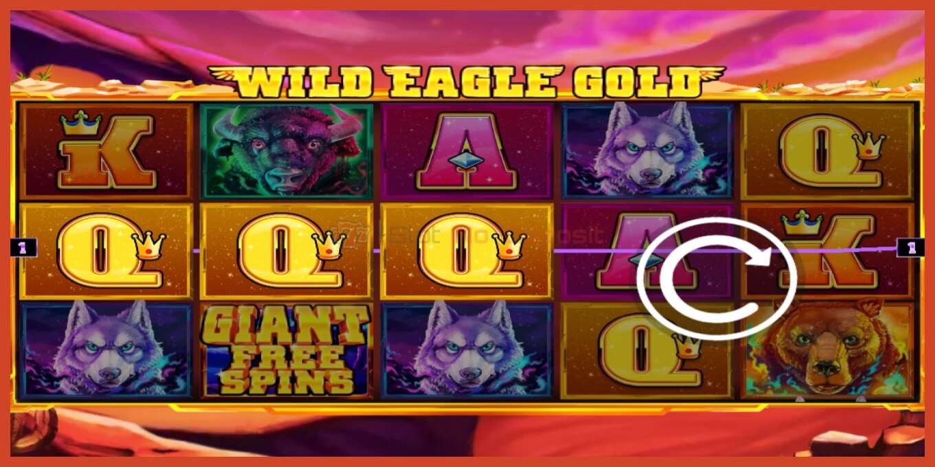 Captura de pantalla do slot: Wild Eagle Gold sen depósito, número - 2