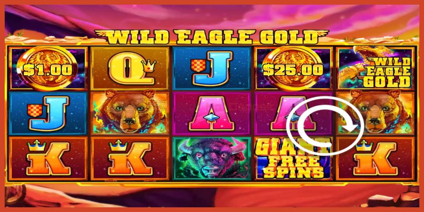 Captura de pantalla do slot: Wild Eagle Gold sen depósito, número - 3