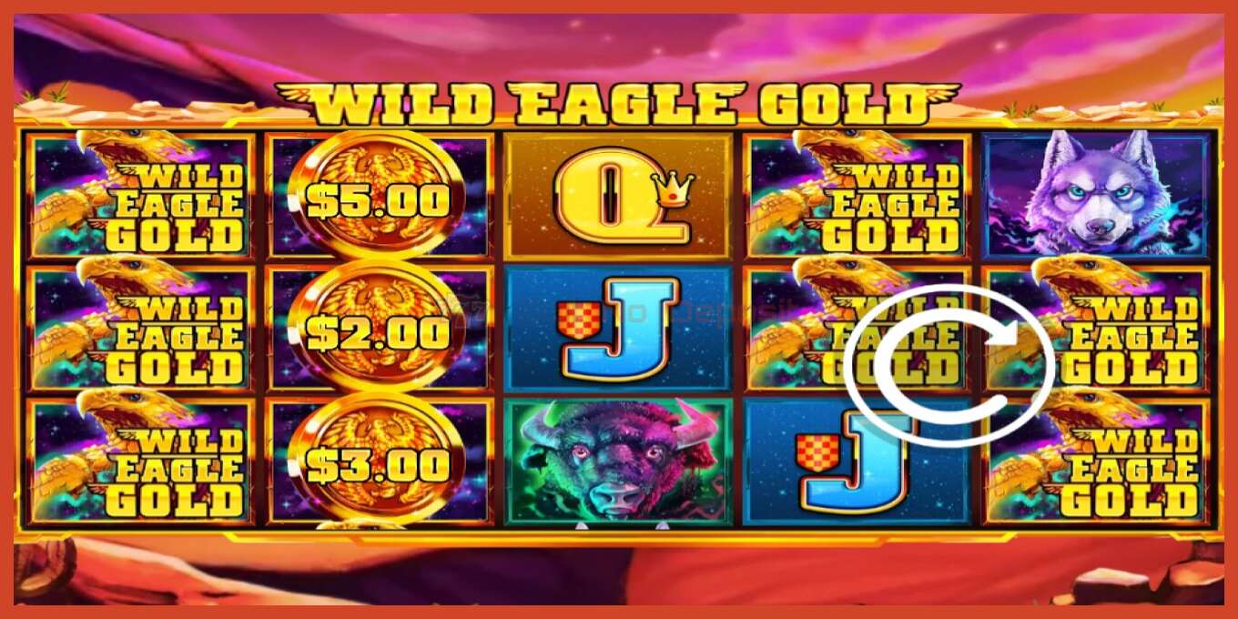 Captura de pantalla do slot: Wild Eagle Gold sen depósito, número - 4