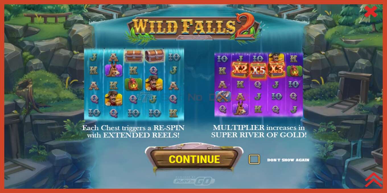 Slot screenshot: Wild Falls 2 no deposit, number - 1