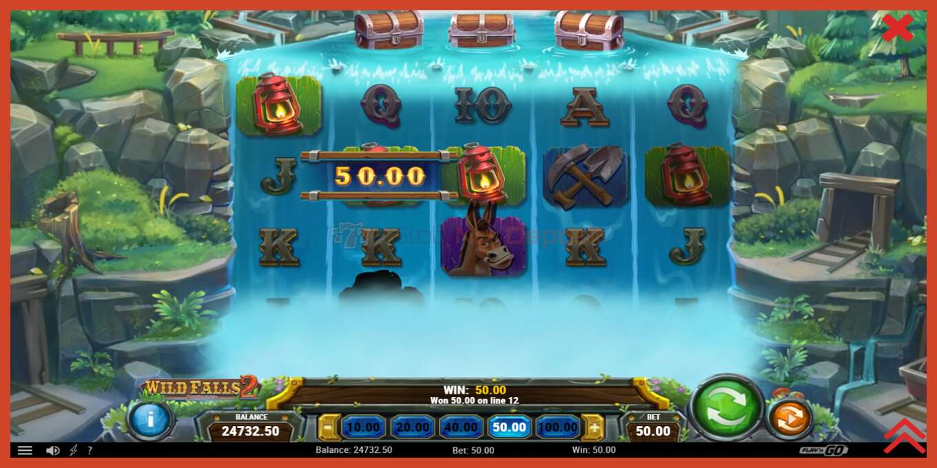 Slot screenshot: Wild Falls 2 no deposit, number - 4