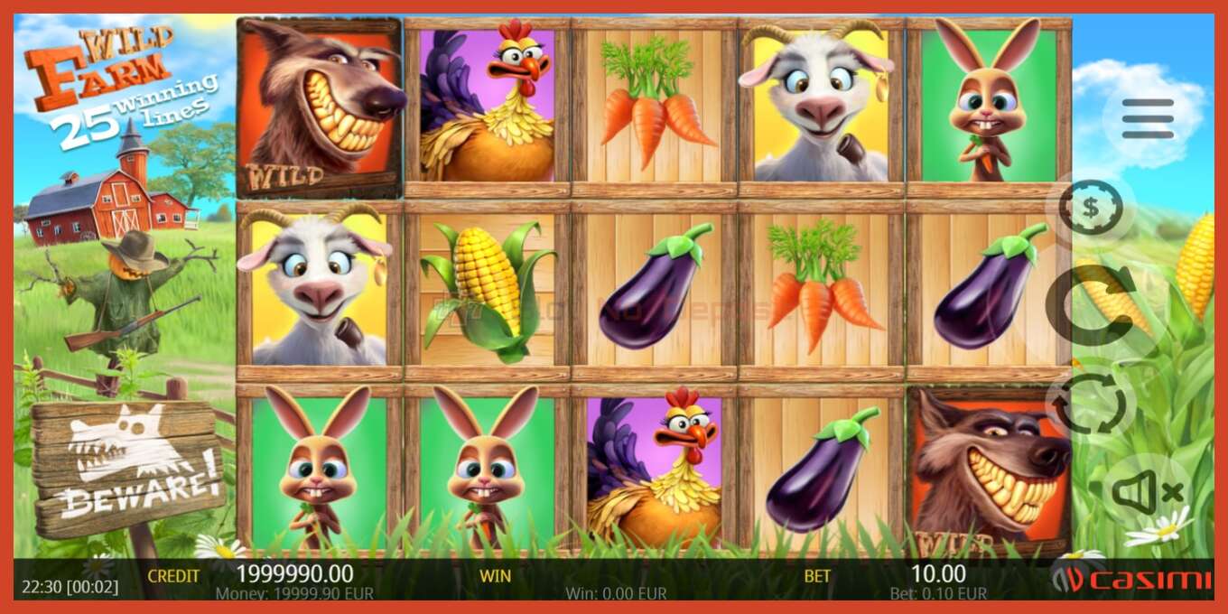 Slot screenshot: Wild Farm no deposit, number - 2