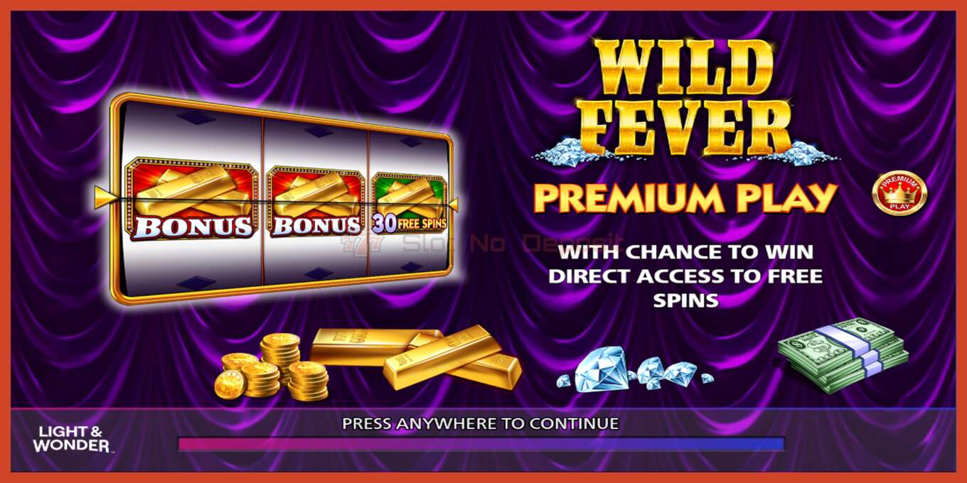 Slot screenshot: Wild Fever no deposit, number - 1