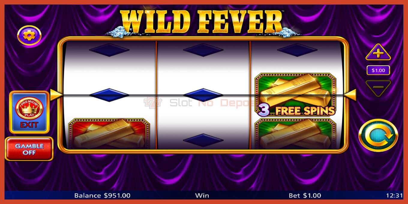 Slot screenshot: Wild Fever no deposit, number - 3