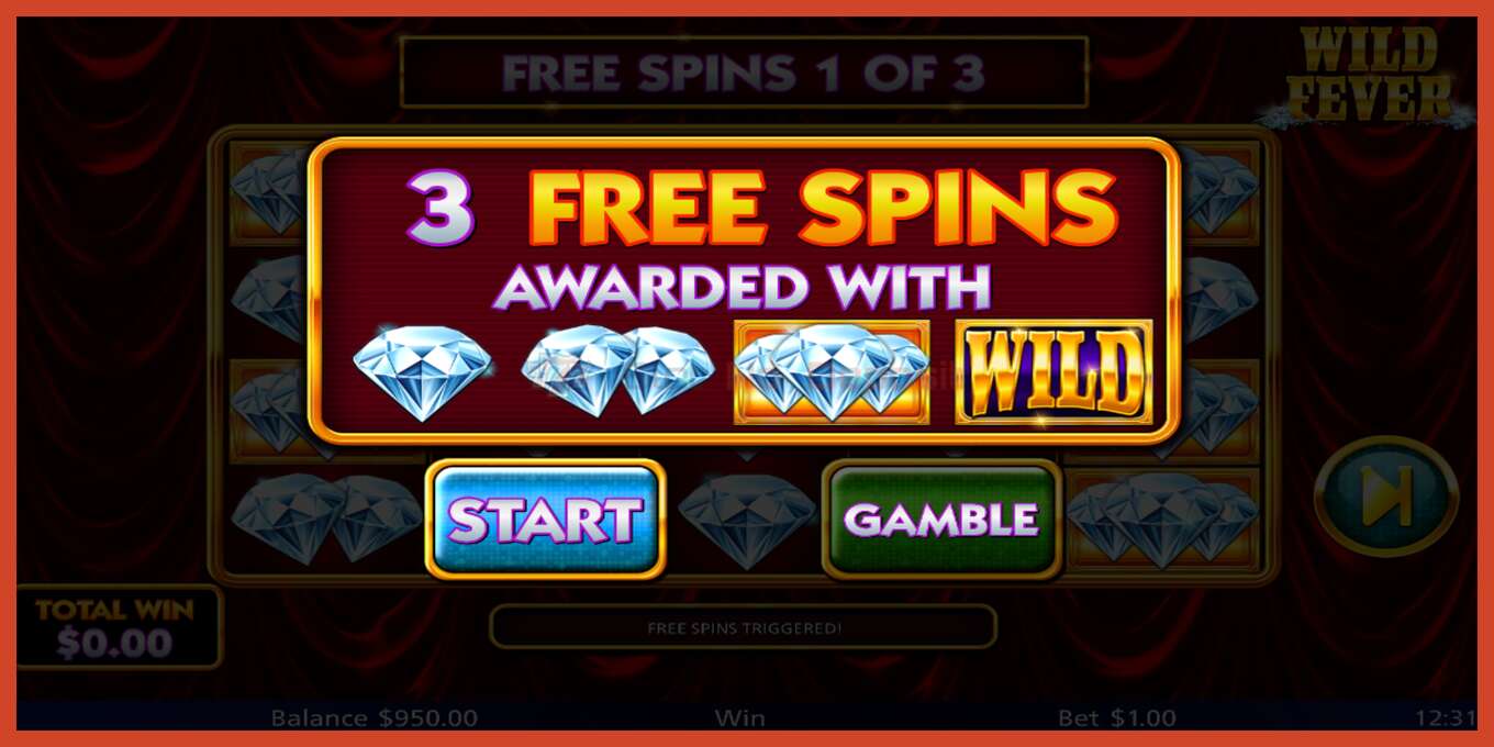 Slot screenshot: Wild Fever no deposit, number - 4