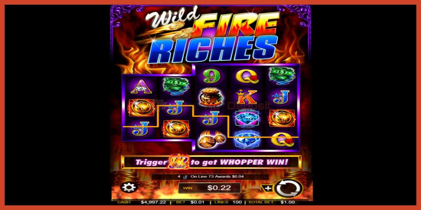 Slot screenshot: Wild Fire Riches no deposit, number - 2