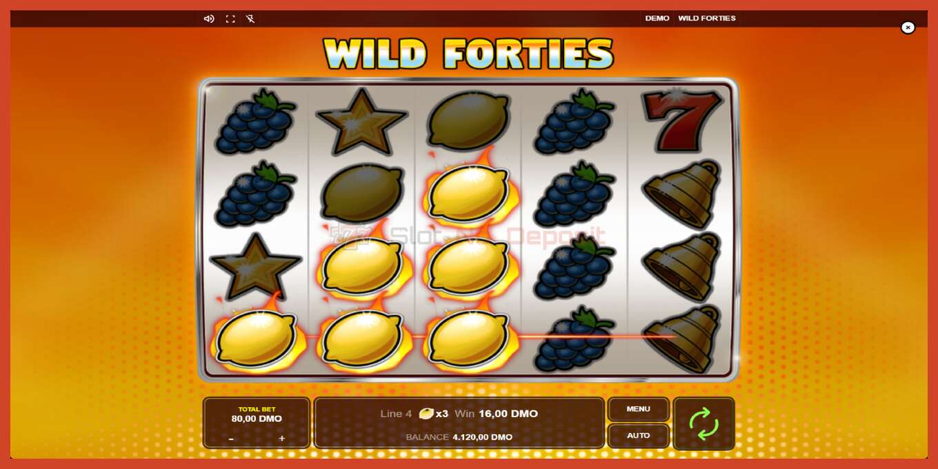 Slot screenshot: Wild Forties bez depozita, broj - 2