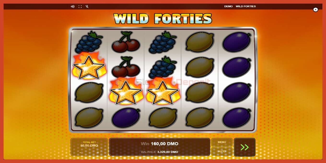 Slot screenshot: Wild Forties bez depozita, broj - 3