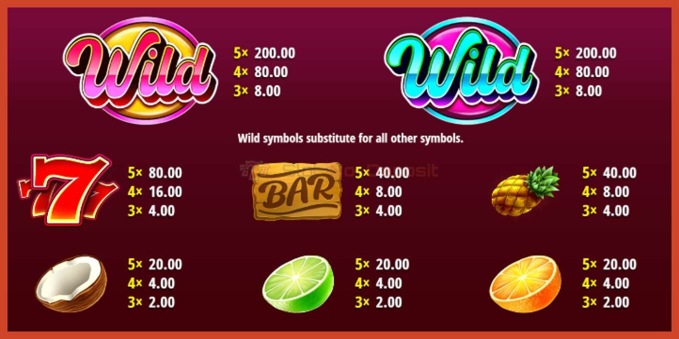 Slot screenshot: Wild Heat 40 no deposit, number - 4