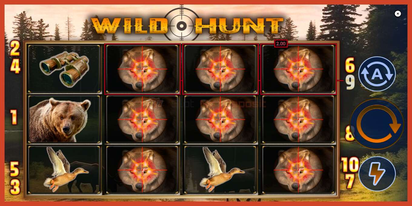 Ảnh chụp màn hình khe: Wild Hunt không có tiền đặt cọc, con số - 3