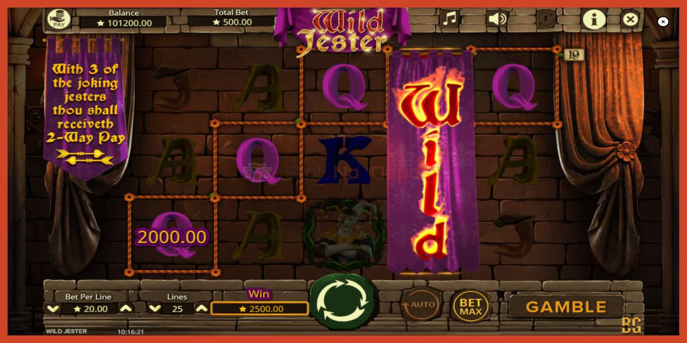 Slot screenshot: Wild Jester no deposit, number - 2