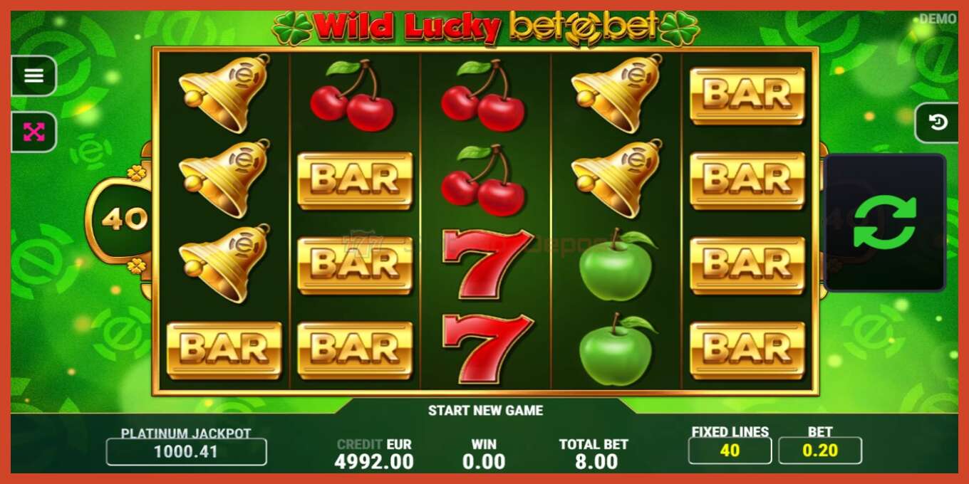 Slot skærmbillede: Wild Lucky Betebet intet depositum, antal - 2