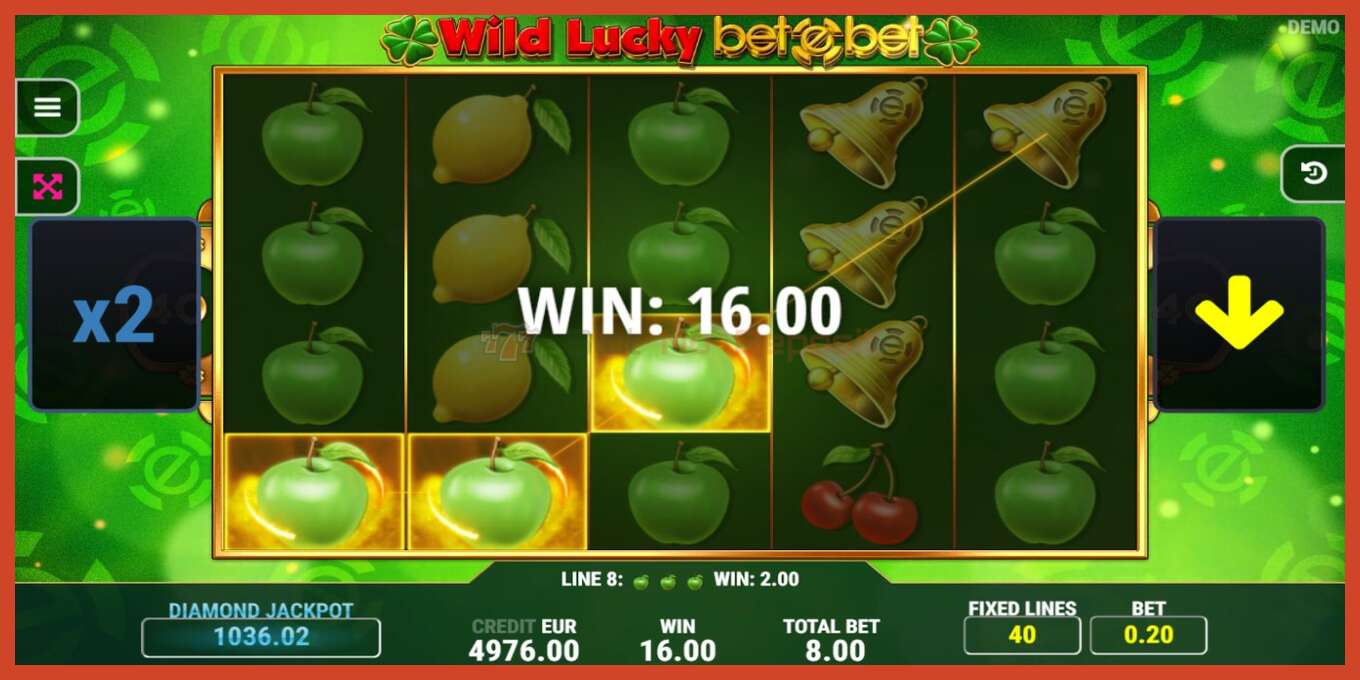 Slot skærmbillede: Wild Lucky Betebet intet depositum, antal - 3