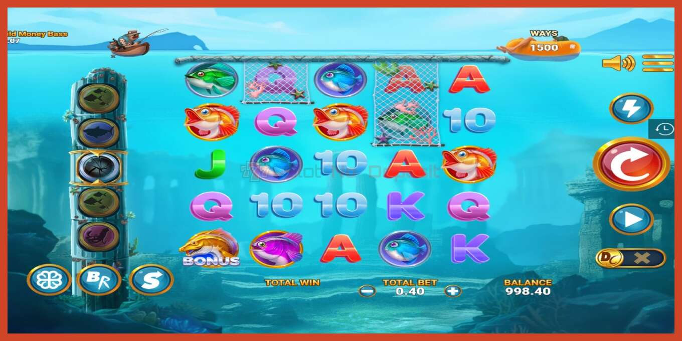 Slot screenshot: Wild Money Bass no deposit, number - 2