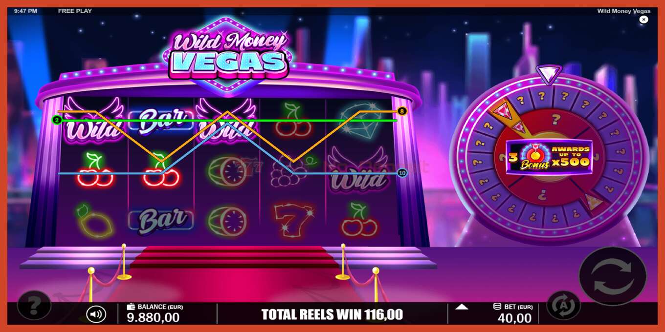 Slot screenshot: Wild Money Vegas no deposit, number - 3