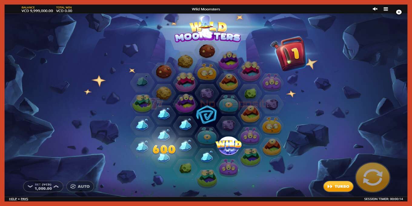 Slot screenshot: Wild Moonsters no deposit, number - 3