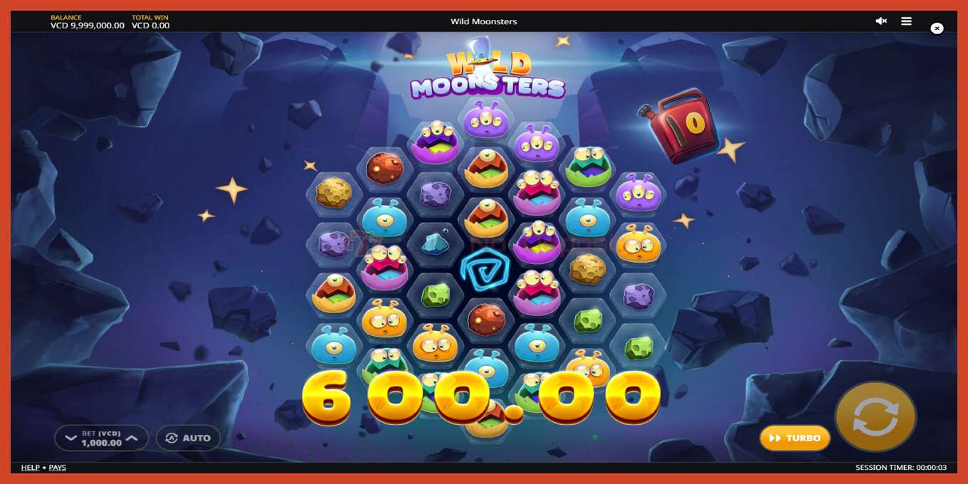 Slot screenshot: Wild Moonsters no deposit, number - 4