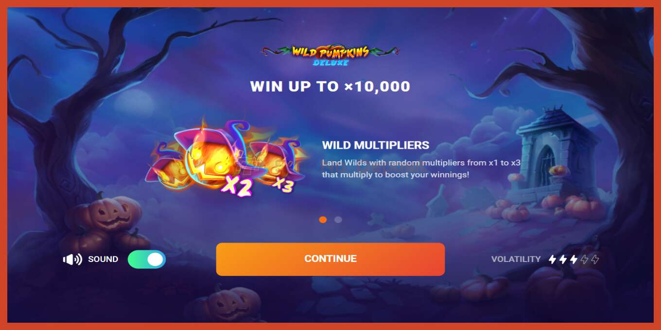 Slot screenshot: Wild Pumpkins Deluxe bez depozita, broj - 1