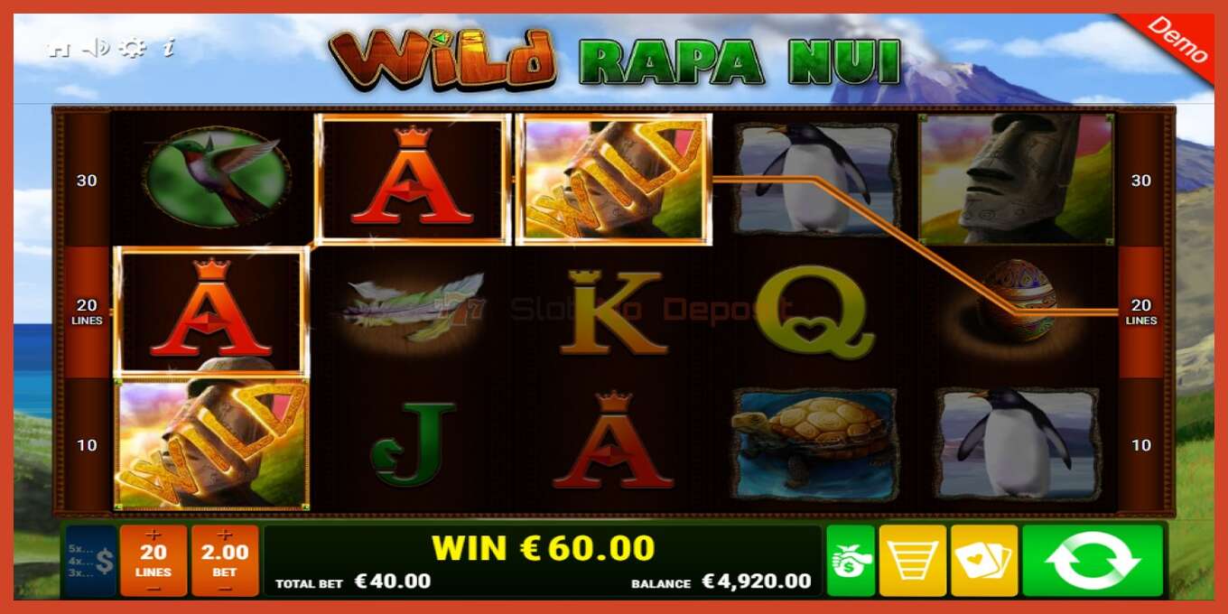 Slot screenshot: Wild Rapa Nui no deposit, number - 1