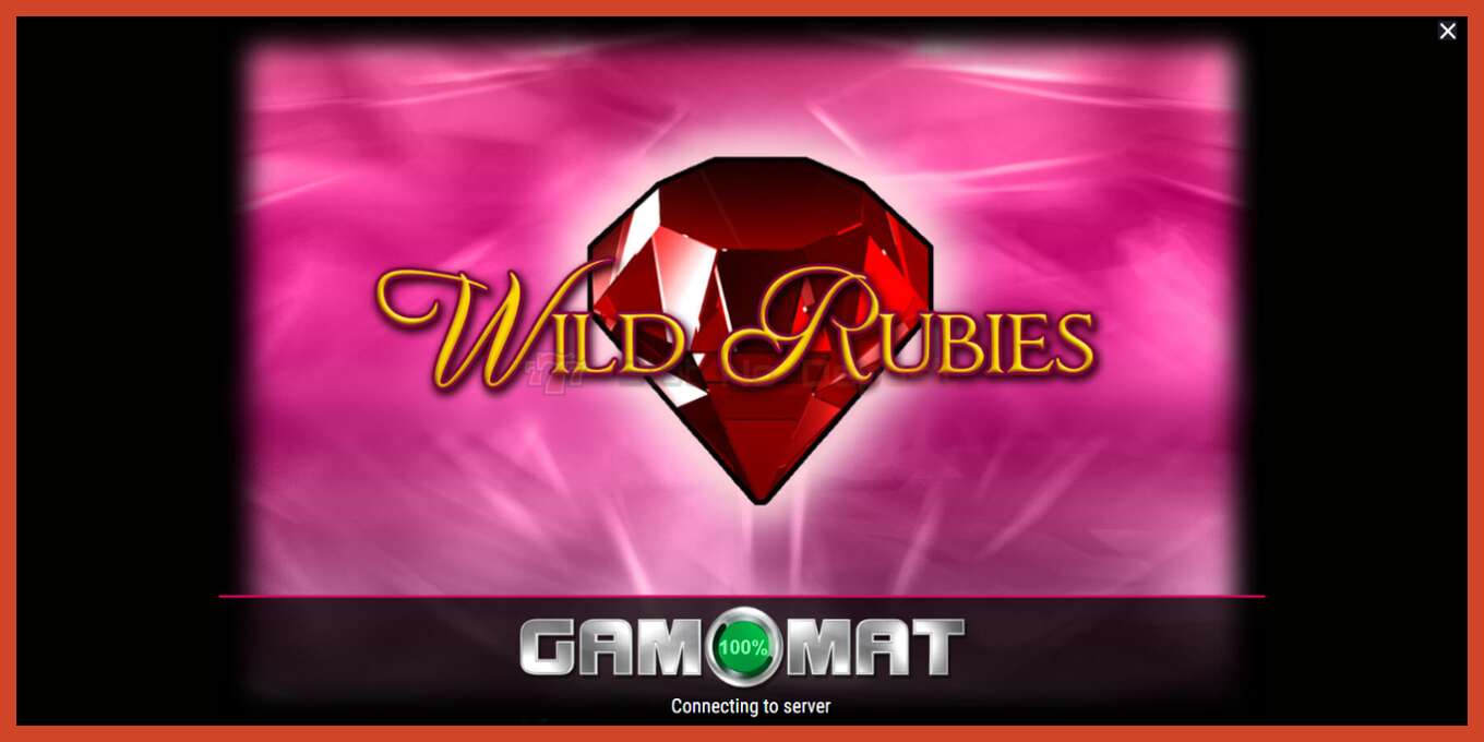 Slot screenshot: Wild Rubies no deposit, number - 1