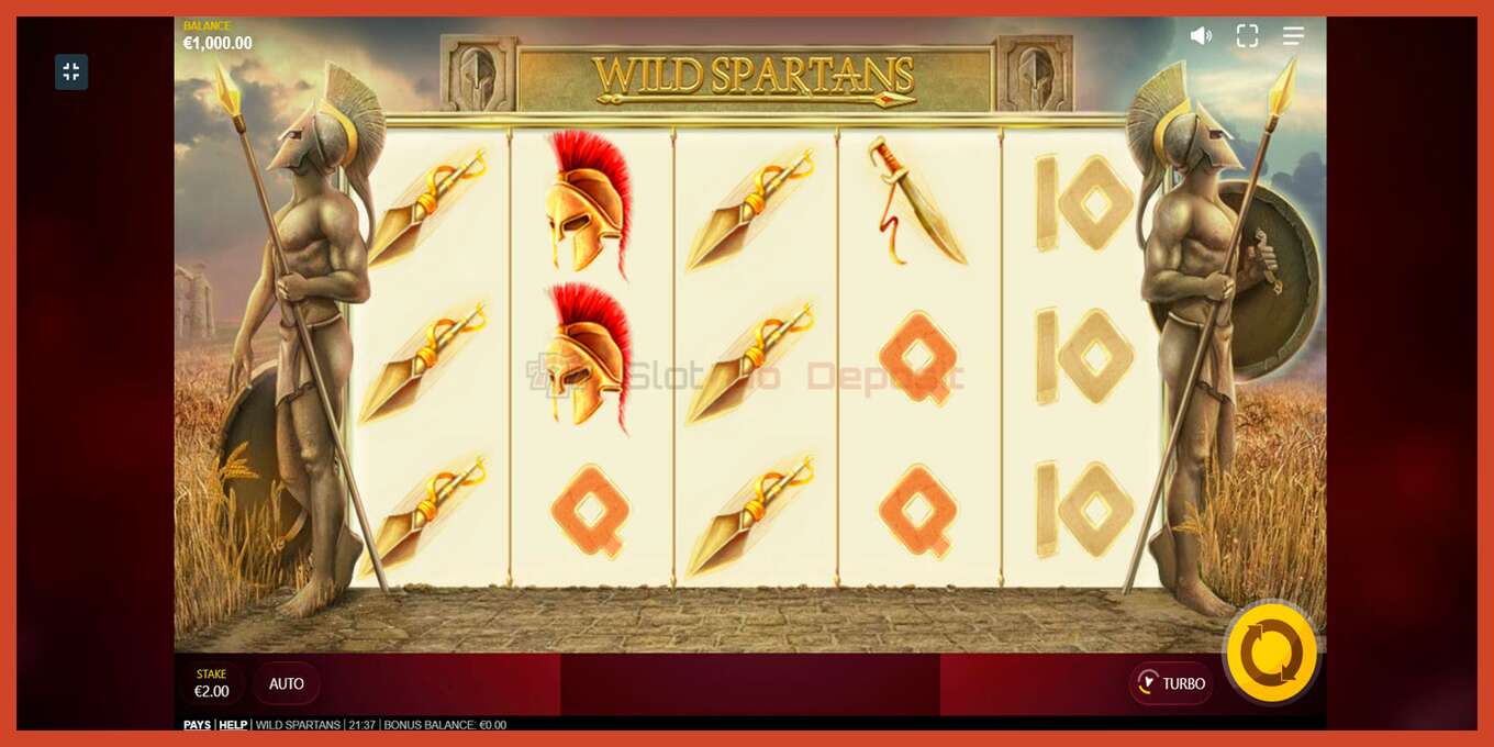 Schermata della fessura: Wild Spartans nessun deposito, numero - 4