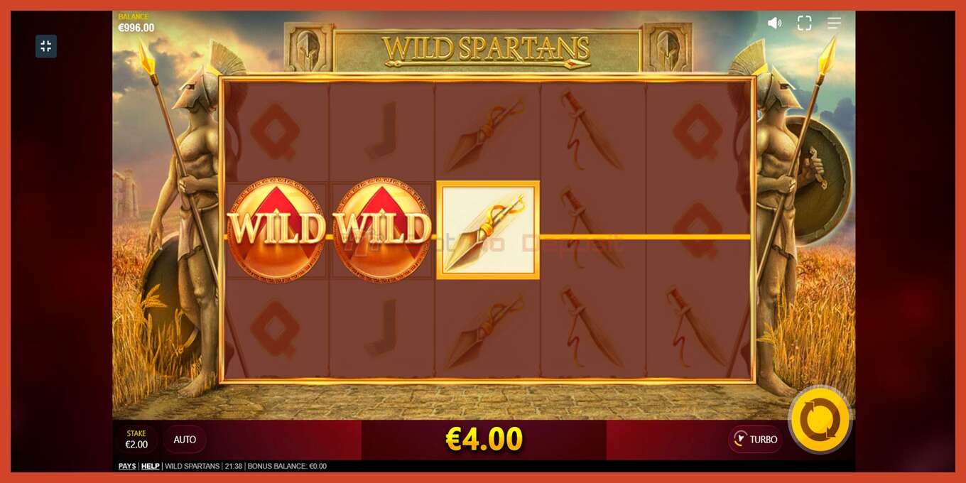 Slot screenshot: Wild Spartans no deposit, number - 5