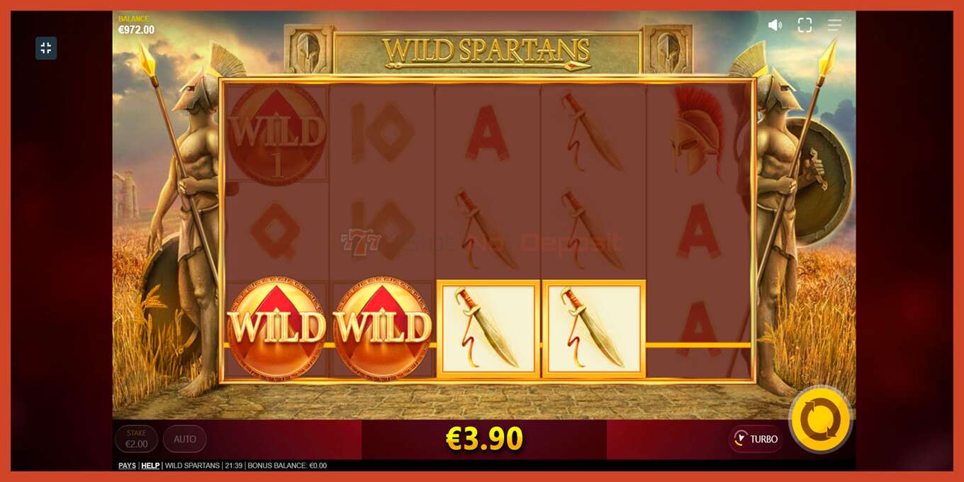 Slot screenshot: Wild Spartans no deposit, number - 6