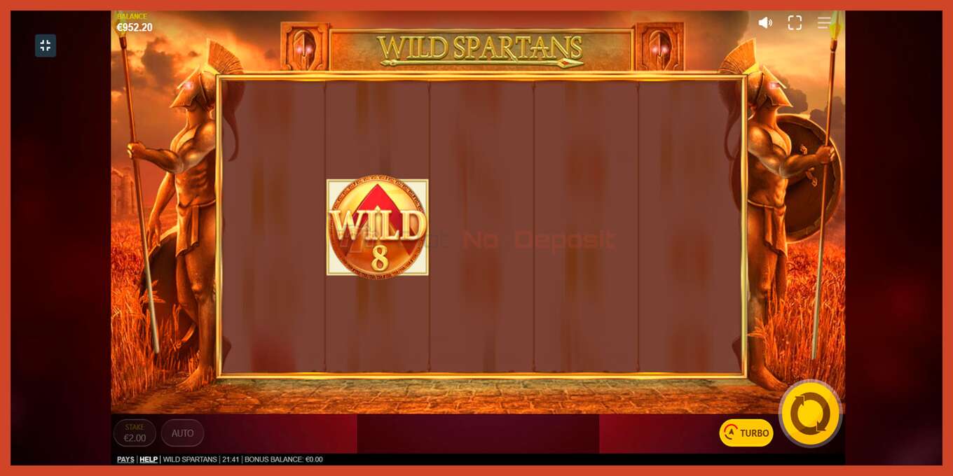 Captura de pantalla de la ranura: Wild Spartans sense dipòsit, nombre - 8