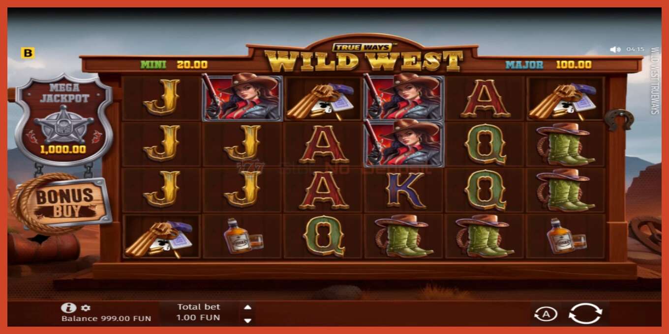 Slot screenshot: Wild West Trueways no deposit, number - 2