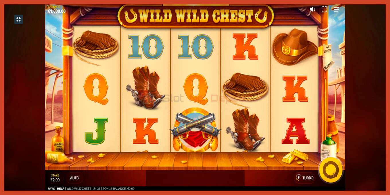 Slot screenshot: Wild Wild Chest no deposit, number - 1