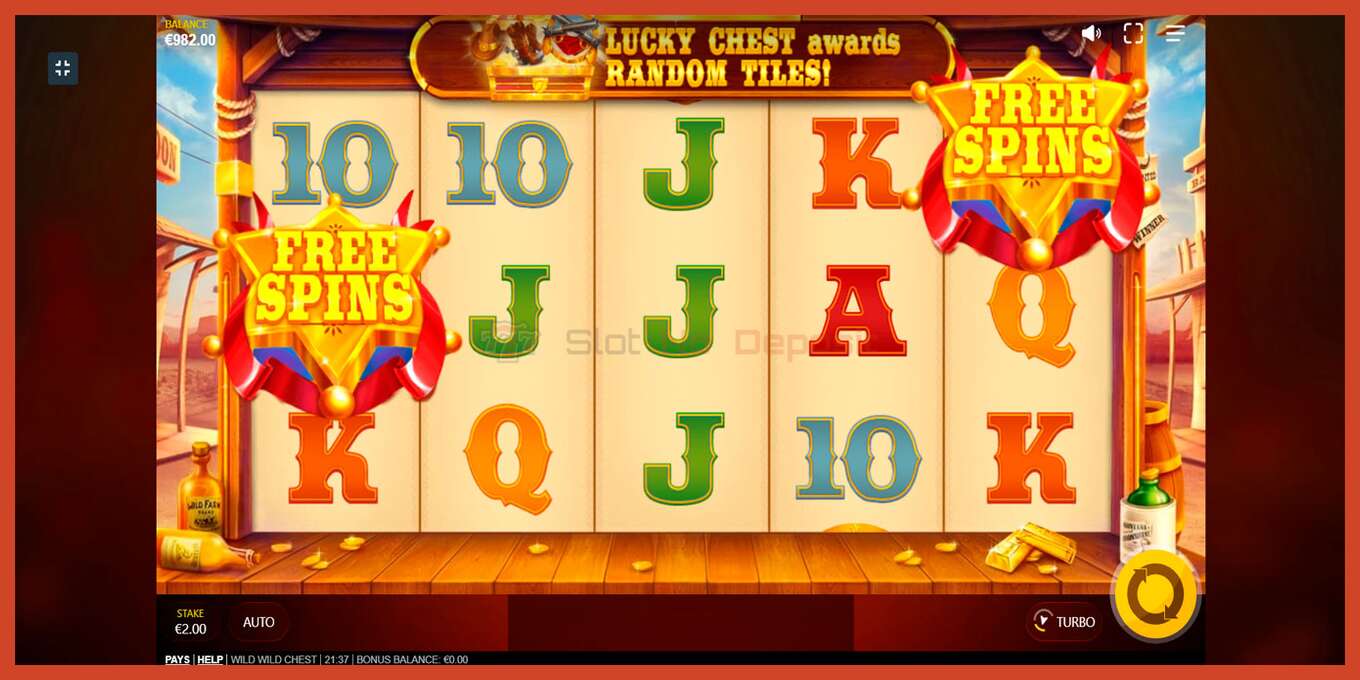 Slot screenshot: Wild Wild Chest no deposit, number - 2