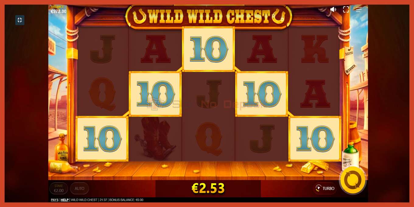 Slot screenshot: Wild Wild Chest no deposit, number - 4