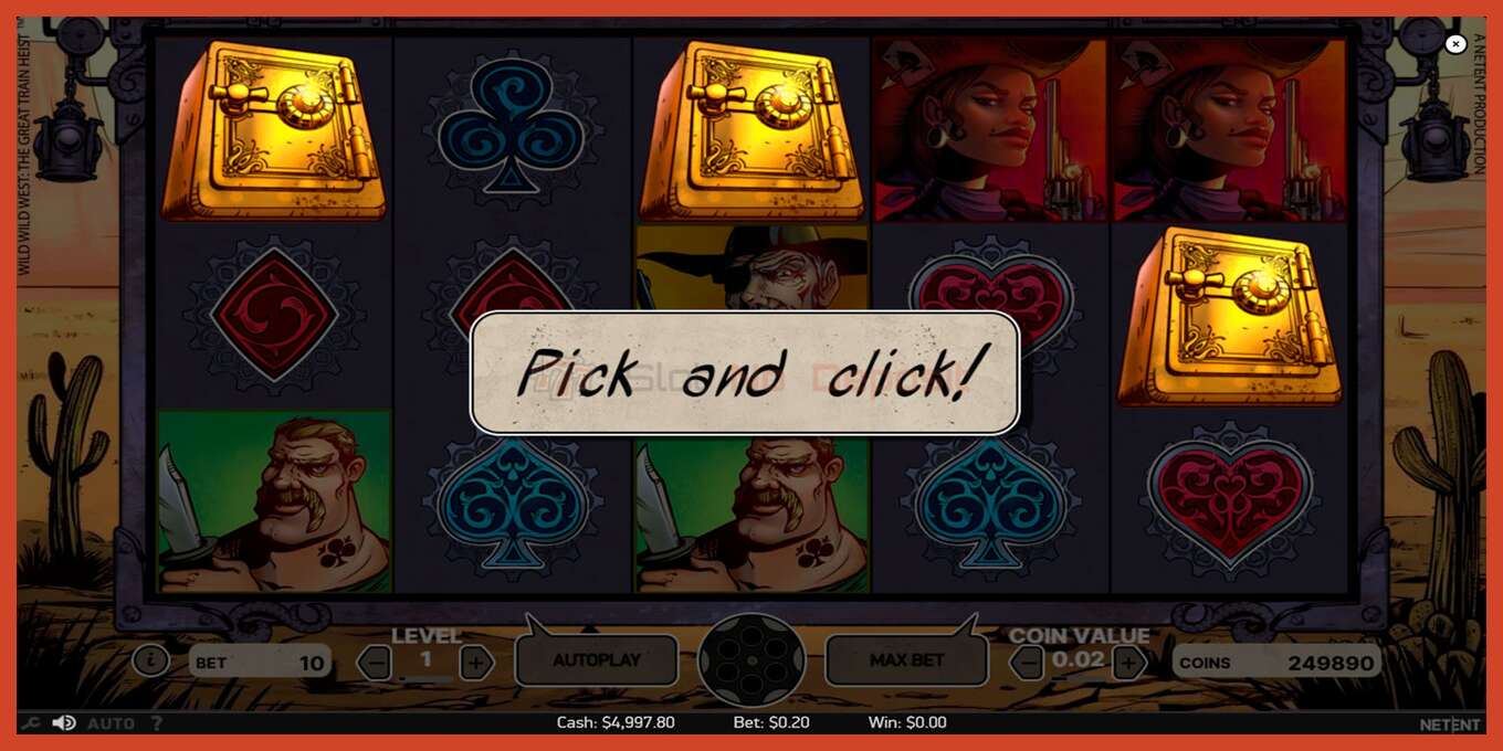 Slot screenshot: Wild Wild West no deposit, number - 4