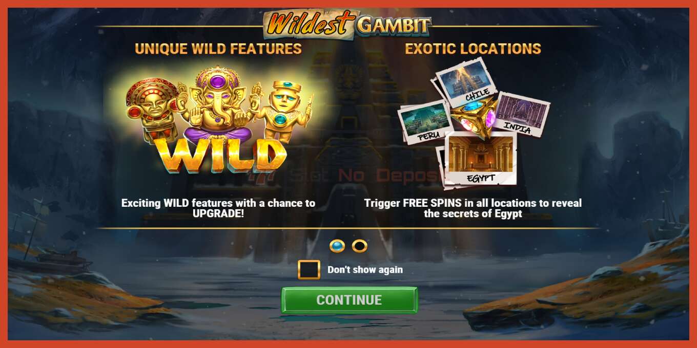 Slot screenshot: Wildest Gambit no deposit, number - 1