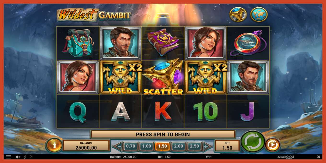 Slot screenshot: Wildest Gambit no deposit, number - 2